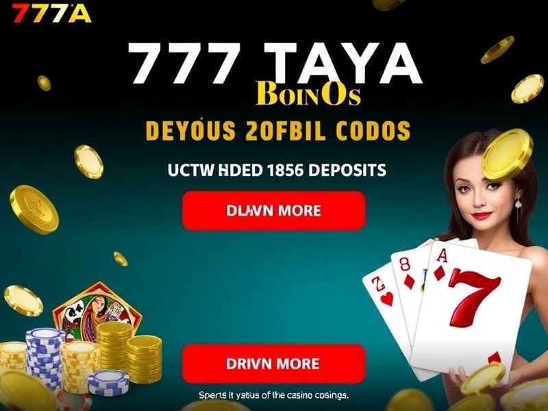 Discover the best gambling experience at 777taya. Explore premium casino games, exclusive bonuses, and secure online betting options. Join 777taya.com today for trusted gaming thrills.